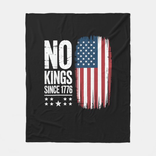 No Kings In America Since 1776 Freedom Spirit Look Fleece Deken (Voorkant)
