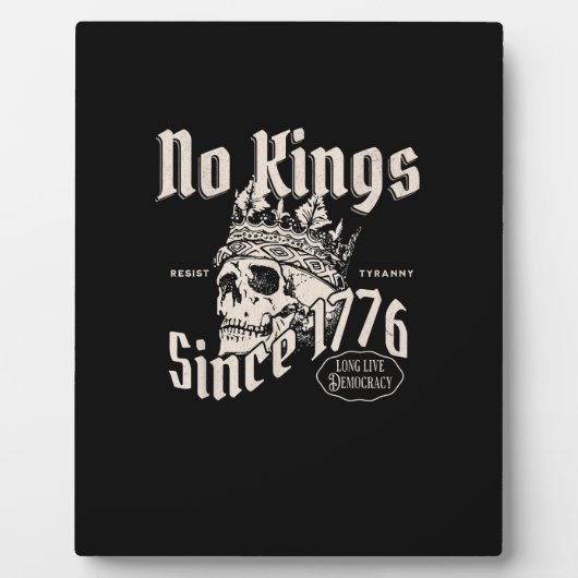 No Kings In America Since 1776 Freedom Spirit Look Fotoplaat (Voorkant)