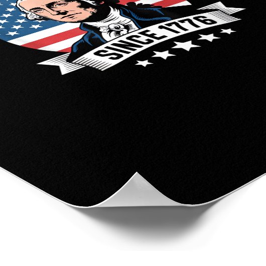 No Kings In America Since 1776 Funny Freedom Vibe Poster (Hoek)