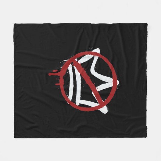 No Kings In America Since 1776 Minimal Clean Fleece Deken (Voorkant (Horizontaal))