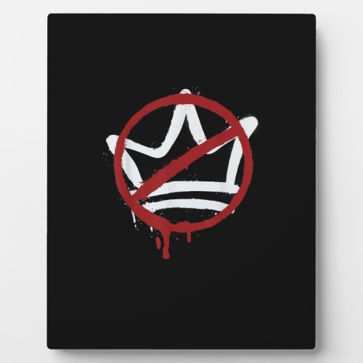 No Kings In America Since 1776 Minimal Clean Fotoplaat (Voorkant)