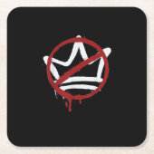 No Kings In America Since 1776 Minimal Clean Kartonnen Onderzetters (Voorkant)