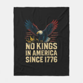 No Kings In America Since 1776 Patriotic Fleece Deken (Voorkant)