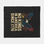 No Kings In America Since 1776 Patriotic Fleece Deken (Voorkant (Horizontaal))