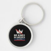 No Kings In America Since 1776 Patriotic Graphic D Sleutelhanger (Voorkant)