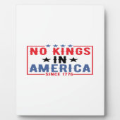 No Kings In America Since 1776 Patriotic Independe Fotoplaat (Voorkant)