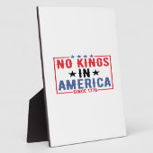 No Kings In America Since 1776 Patriotic Independe Fotoplaat (Zijkant)