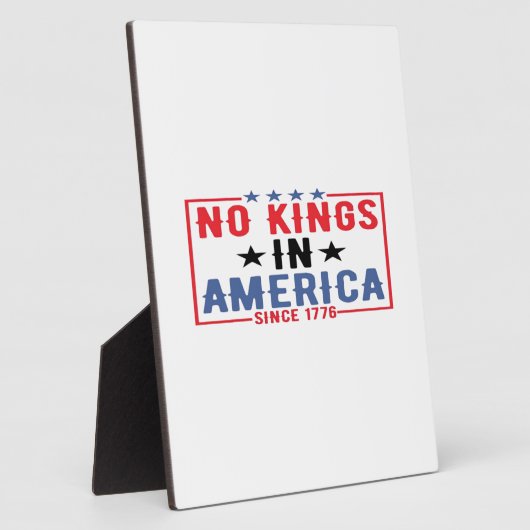 No Kings In America Since 1776 Patriotic Independe Fotoplaat (Zijkant)
