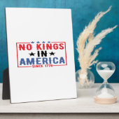 No Kings In America Since 1776 Patriotic Independe Fotoplaat (Zijkant)
