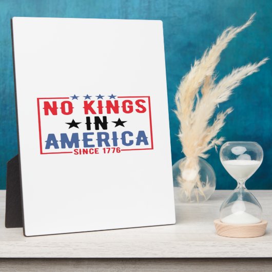 No Kings In America Since 1776 Patriotic Independe Fotoplaat (Zijkant)