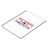 No Kings In America Since 1776 Patriotic Independe Notitieboek (Linkerzijde)