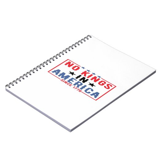 No Kings In America Since 1776 Patriotic Independe Notitieboek (Linkerzijde)