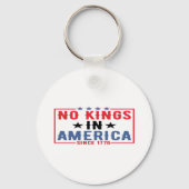 No Kings In America Since 1776 Patriotic Independe Sleutelhanger (Voorkant)