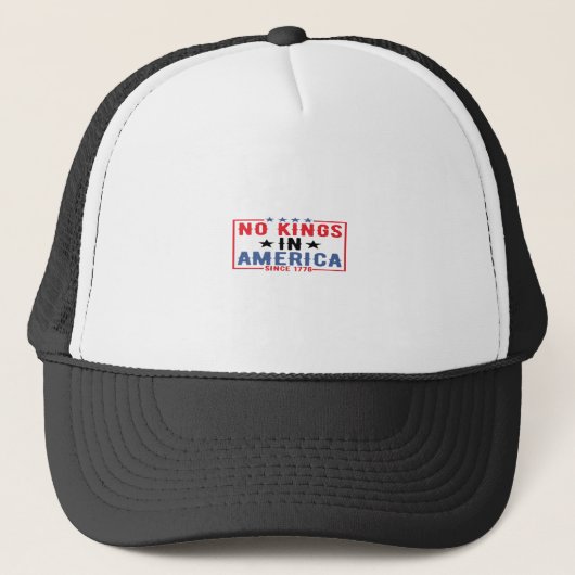 No Kings In America Since 1776 Patriotic Independe Trucker Pet (Voorkant)