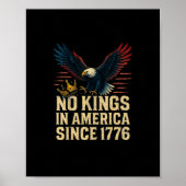 No Kings In America Since 1776 Patriotic Poster (Voorkant)
