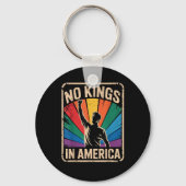 No Kings In America Since 1776 Patriotic Style Sleutelhanger (Voorkant)