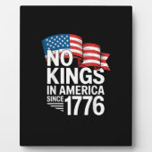 No Kings In America Since 1776 Protest Creative St Fotoplaat (Voorkant)