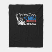 No Kings In America Since 1776 Retro Classic Fleece Deken (Voorkant)
