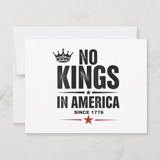 No Kings In America Since 1776 Save The Date (Voorkant)