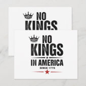 No Kings In America Since 1776 Save The Date (Voorkant / Achterkant)