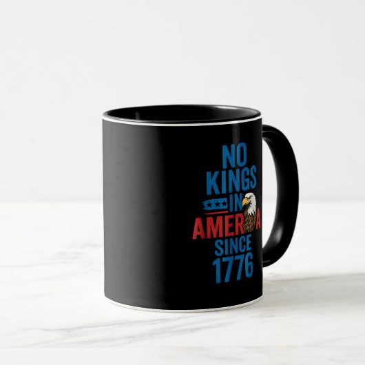 No Kings In America Since 1776 Shirt No Kings Men  Mok (Voorkant rechts)