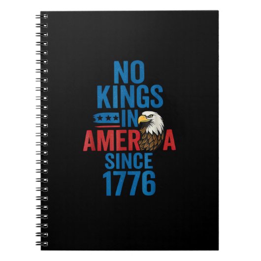No Kings In America Since 1776 Shirt No Kings Men  Notitieboek (Voorkant)