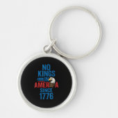 No Kings In America Since 1776 Shirt No Kings Men  Sleutelhanger (Voorkant)