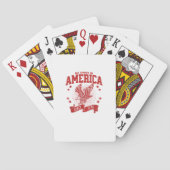 No Kings In America Since 1776 USA  Eagle Pokerkaarten (Achterkant)