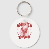 No Kings In America Since 1776 USA  Eagle Sleutelhanger (Voorkant)