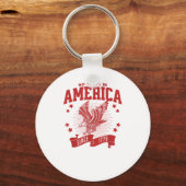 No Kings In America Since 1776 USA  Eagle Sleutelhanger (Voorkant)