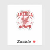 No Kings In America Since 1776 USA  Eagle Sticker (Vel)