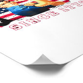 No Kings In America Since 1776 USA Flag Save  Esse Poster (Hoek)