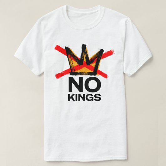 No Kings In America T-shirt (Design voorkant)