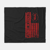 No Kings In America United States Independence Cla Fleece Deken (Voorkant (Horizontaal))