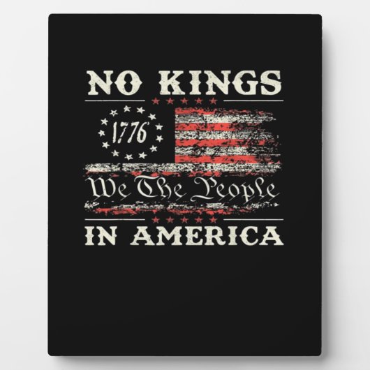 No Kings In America United States Independence Cla Fotoplaat (Voorkant)