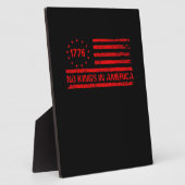 No Kings In America United States Independence Cla Fotoplaat (Zijkant)