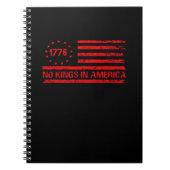 No Kings In America United States Independence Cla Notitieboek (Voorkant)