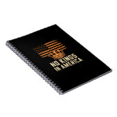No Kings In America United States Independence Cre Notitieboek (Rechterzijde)