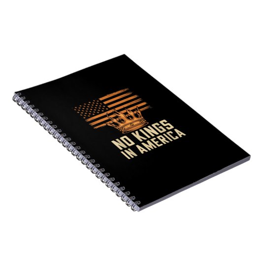 No Kings In America United States Independence Cre Notitieboek (Rechterzijde)