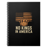 No Kings In America United States Independence Cre Notitieboek (Voorkant)