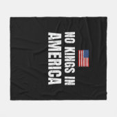No Kings In America United States Independence Fre Fleece Deken (Voorkant (Horizontaal))