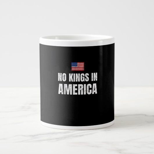 No Kings In America United States Independence Fre Grote Koffiekop (Voorkant)