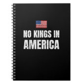 No Kings In America United States Independence Fre Notitieboek (Voorkant)