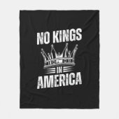 No Kings In America United States Independence Vin Fleece Deken (Voorkant)