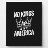 No Kings In America United States Independence Vin Fotoplaat (Voorkant)