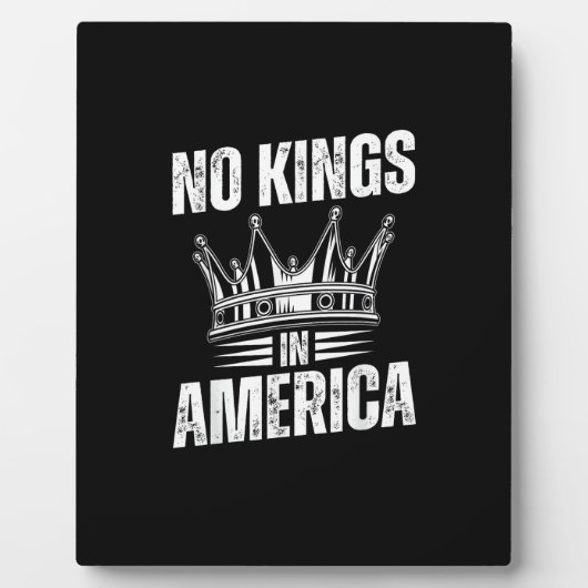 No Kings In America United States Independence Vin Fotoplaat (Voorkant)