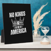 No Kings In America United States Independence Vin Fotoplaat (Zijkant)