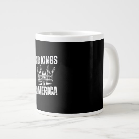 No Kings In America United States Independence Vin Grote Koffiekop (Voorkant rechts)