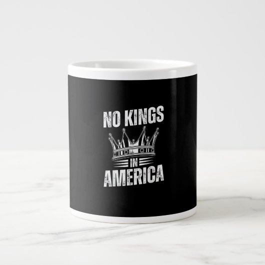 No Kings In America United States Independence Vin Grote Koffiekop (Voorkant)