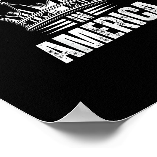 No Kings In America United States Independence Vin Poster (Hoek)